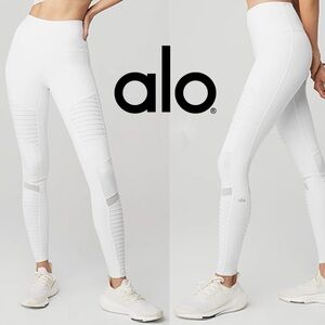 Alo Yoga High Waist Moto Legging White XS